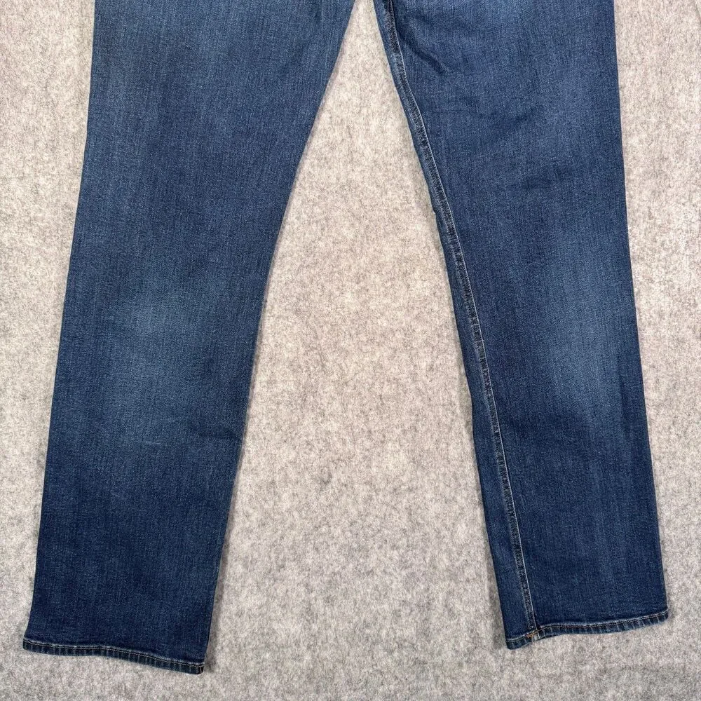Tecovas Jeans Men’s 33x32 Measures 31x31 Blue Slim Fit Straight Leg Western
